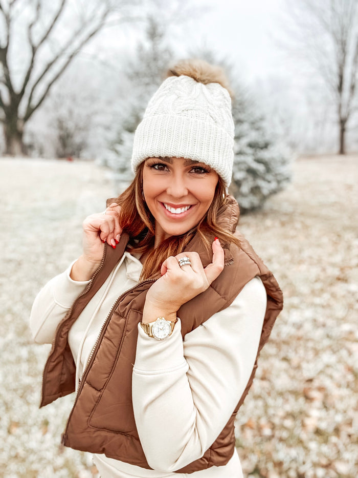 Brown Puffer Vest