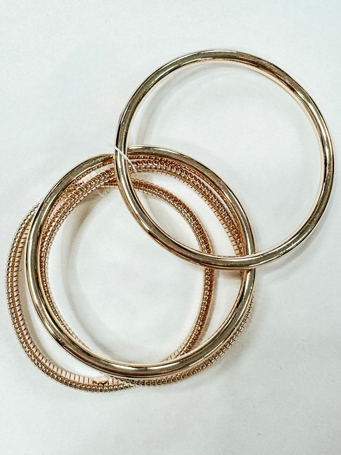 Golden Harmony Bangle Bracelet