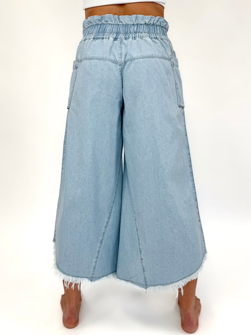 Breezy Sky Mineral Wash Culottes