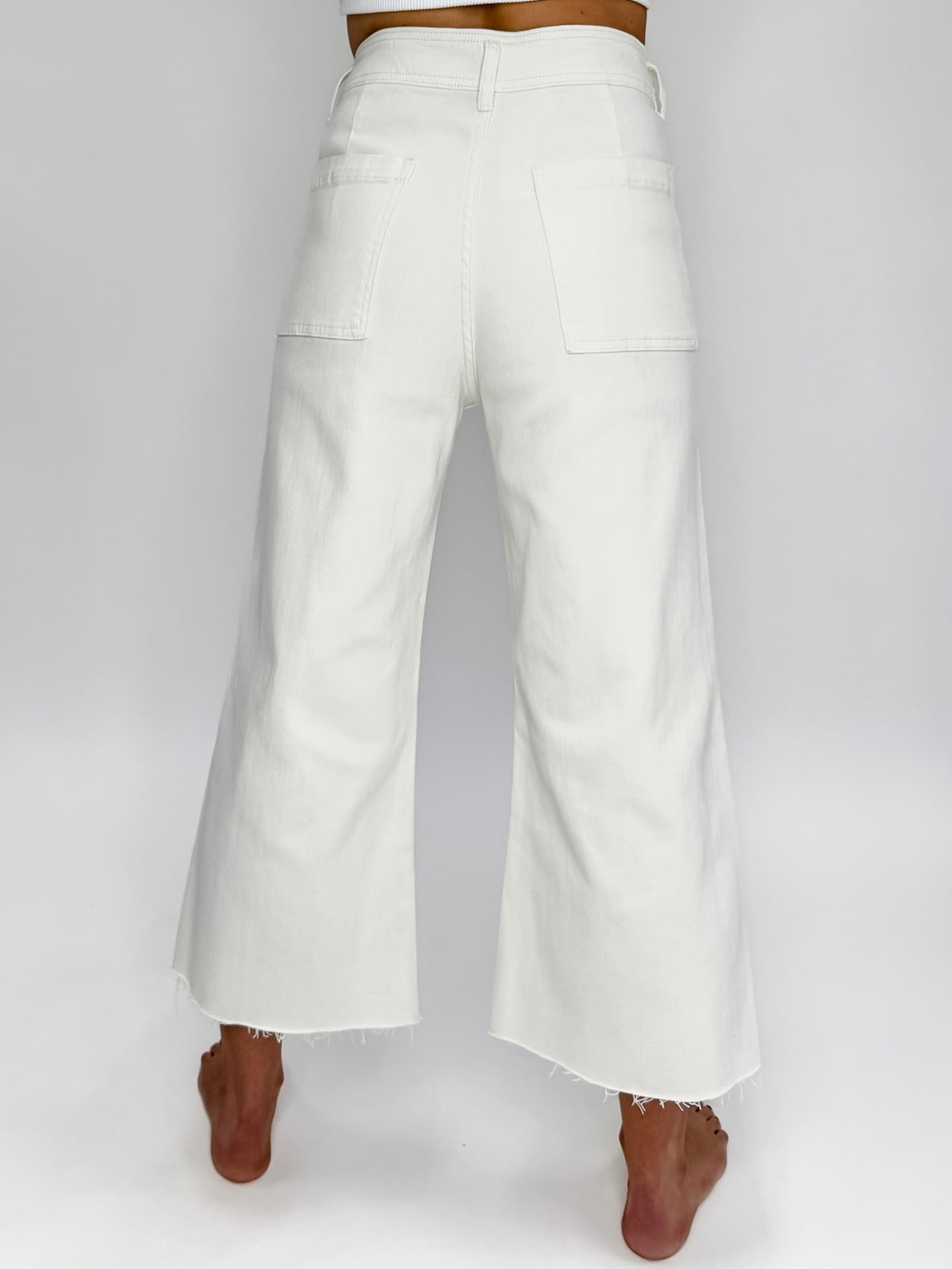 Bone Mineral Cropped Jeans