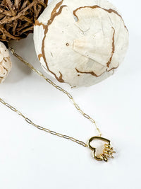 Golden Keepsake Heart Necklace