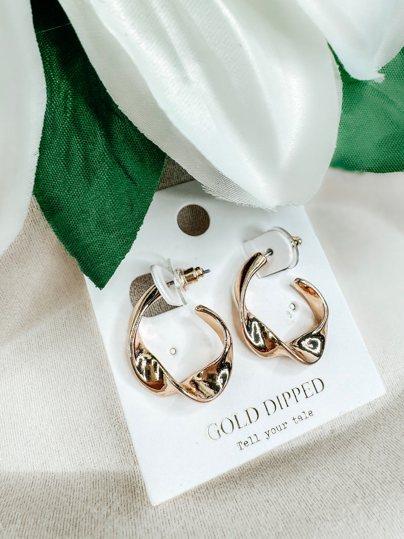 Twisted Luxe Hoop Earrings