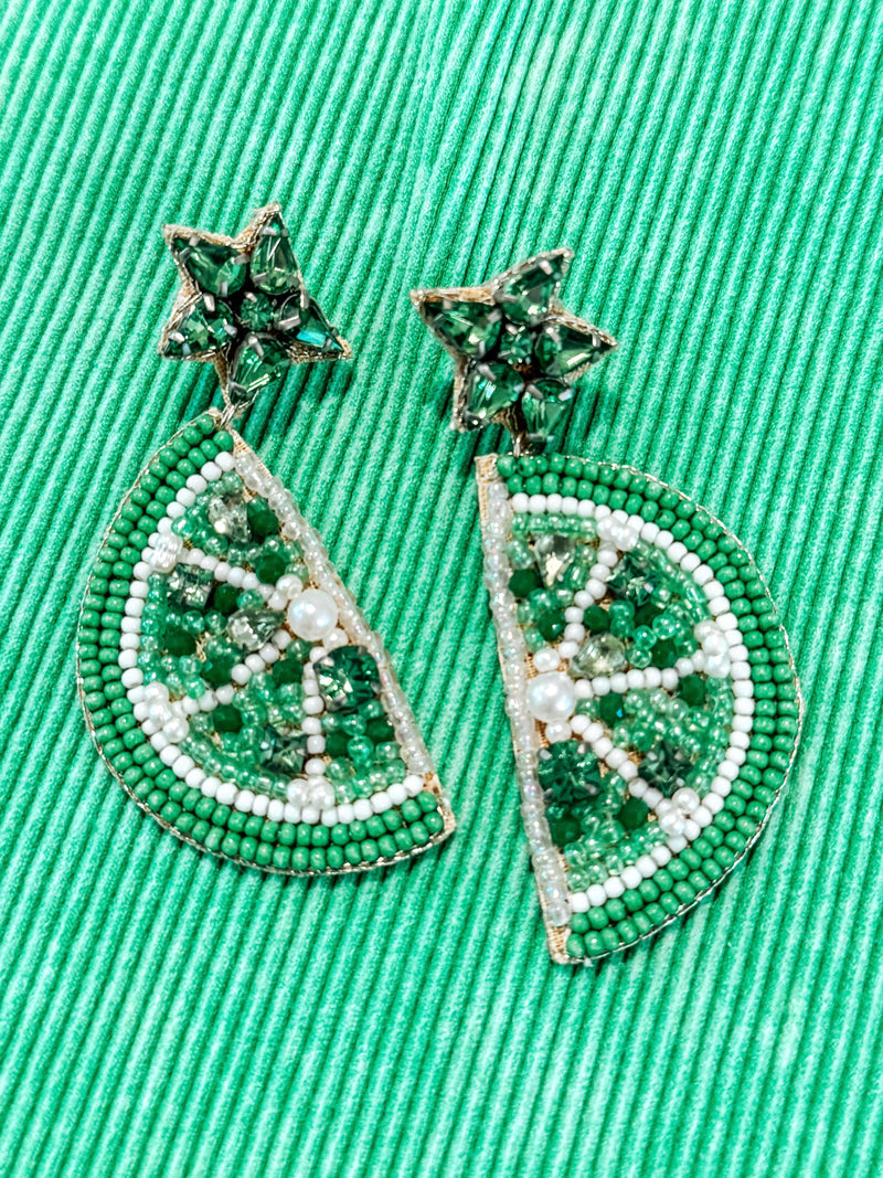 Lime Slice Earrings