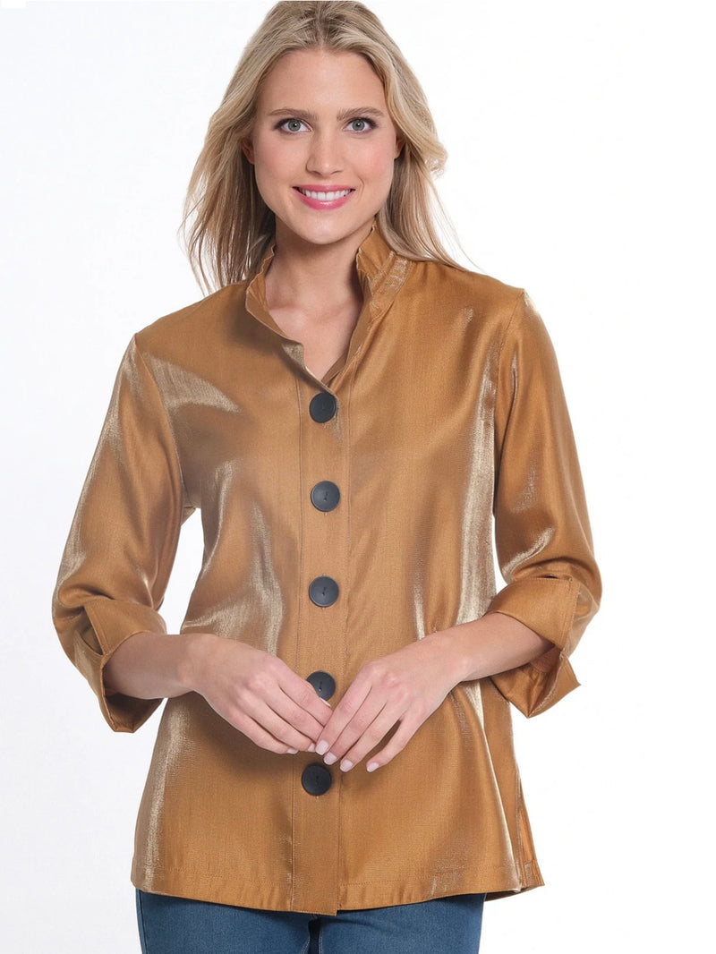 Amber Glow Button- Front Shirt