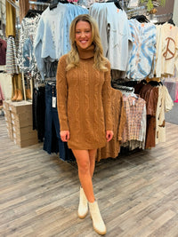 Cinnamon Hearts Sweater Dress