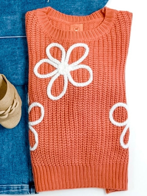 Winter Wildflower Knit Sweater