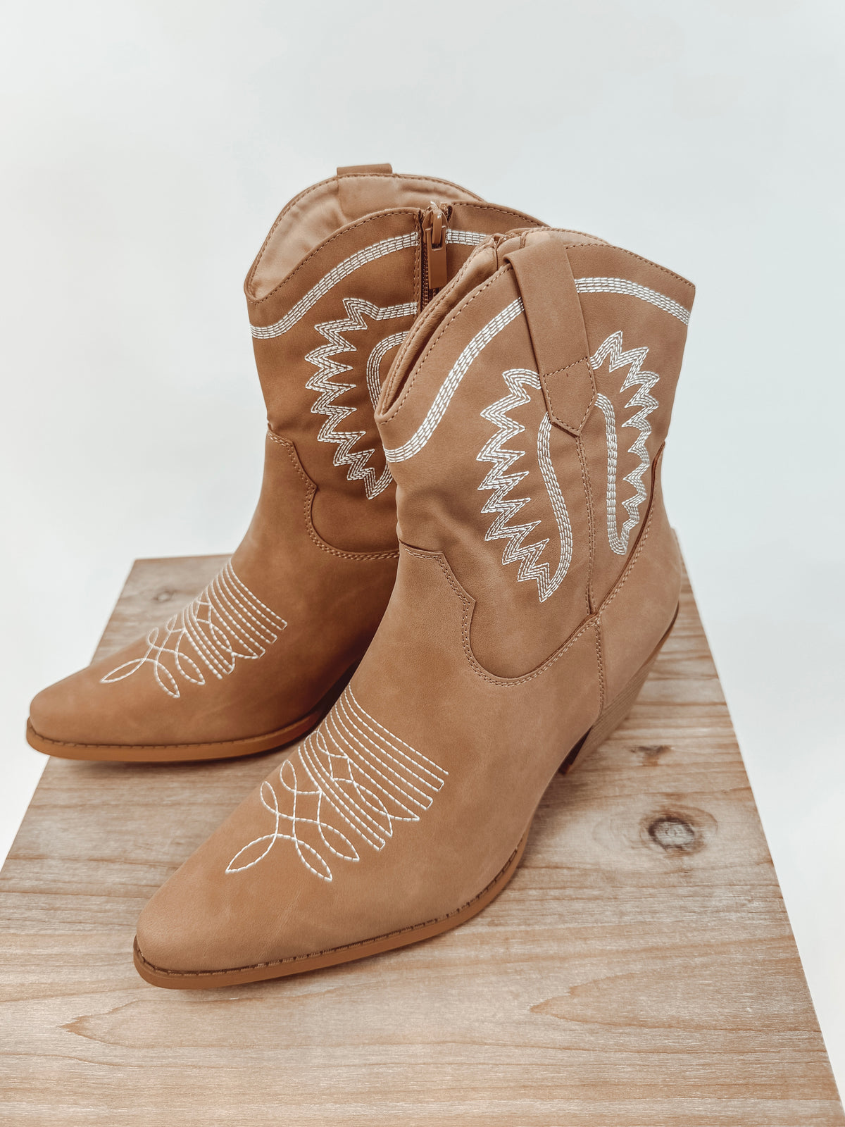 Saddle Stitch Ankle Boot