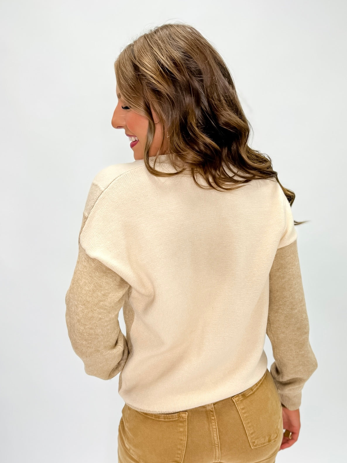 Vivid Harmony V-Neck Sweater