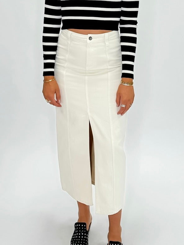 Vanilla Ridge Midi Skirt