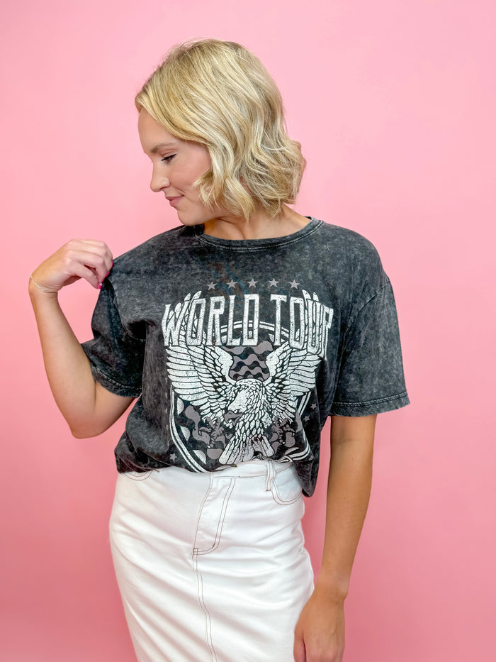 World Tour Rock and Roll Graphic Tee