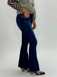 Vervet Allison Mid-Rise Flare Jeans