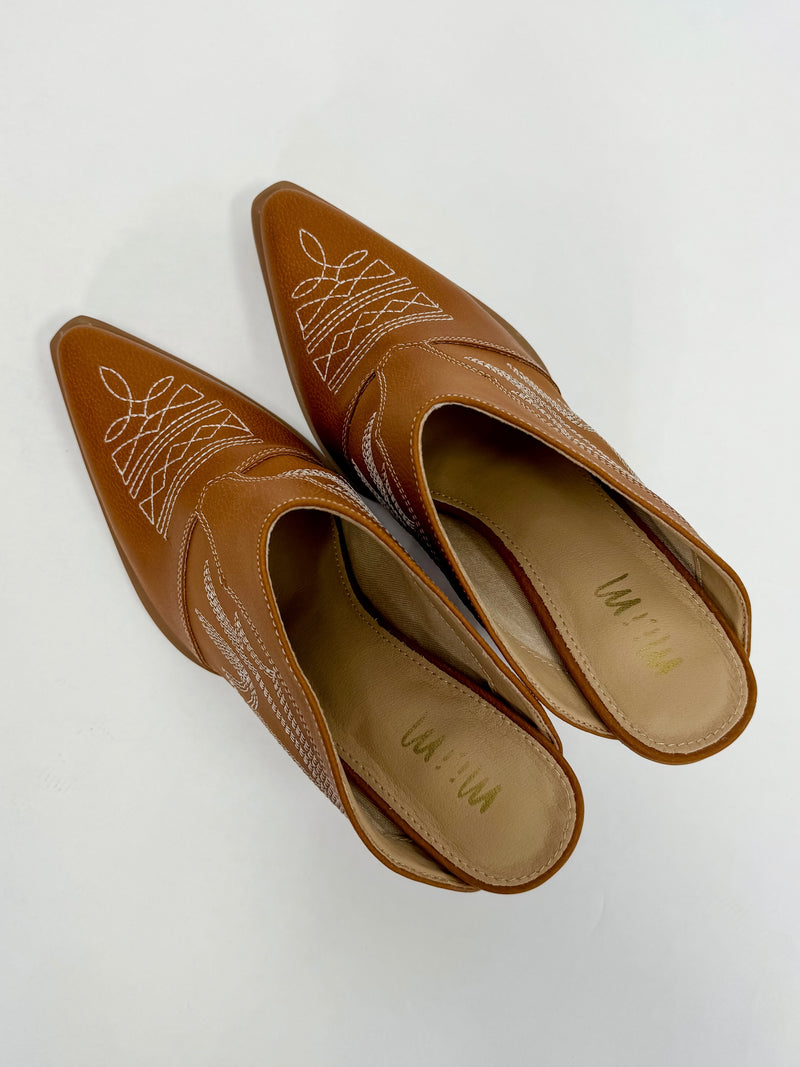 Wild West Charm Mules - Camel