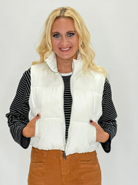 Puff Up Vest- White