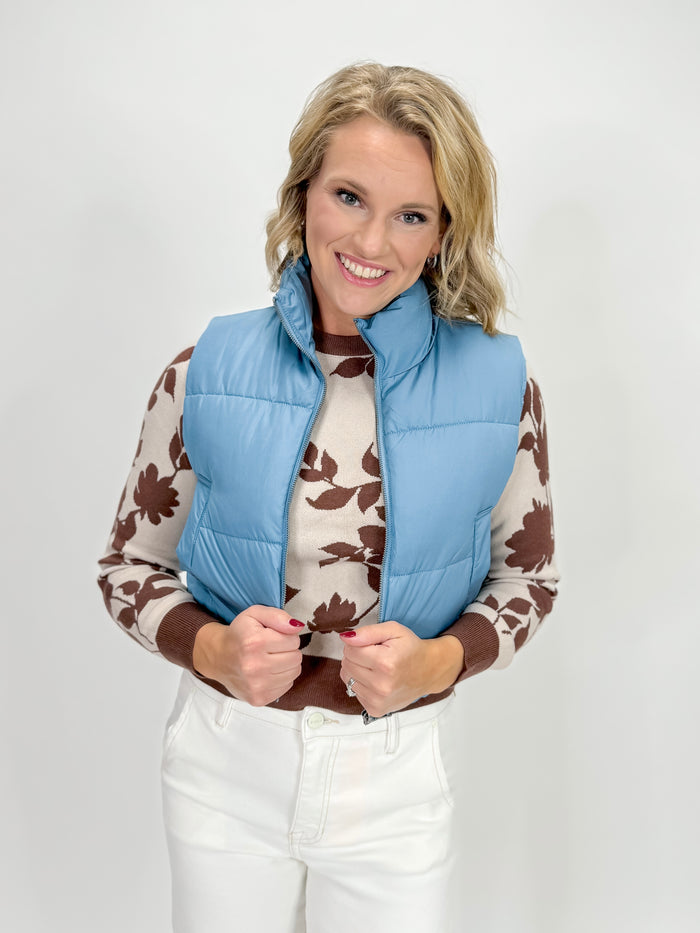 Puff Up Vest - Blue