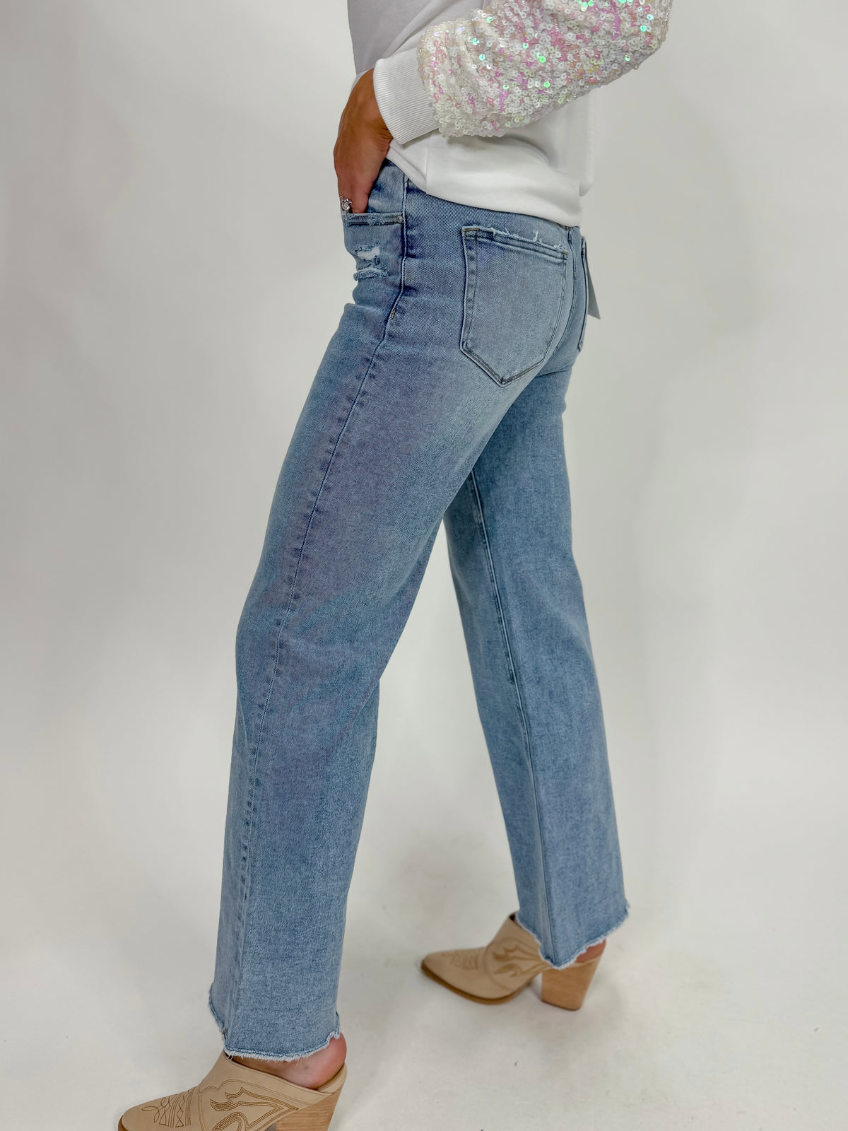 MICA Super High-Rise Wide Leg Jeans