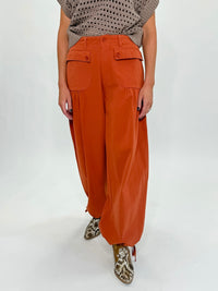 Aurora Sky Wide Leg Pants- Rust