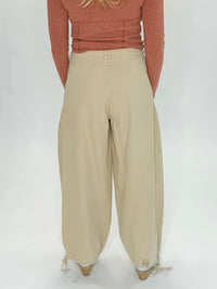 Aurora Sky Wide Leg Pant- Natural