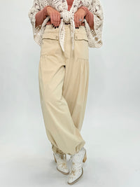 Aurora Sky Wide Leg Pant- Natural