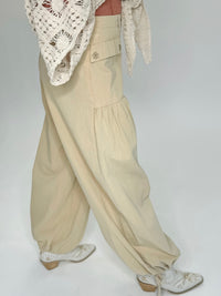 Aurora Sky Wide Leg Pant- Natural