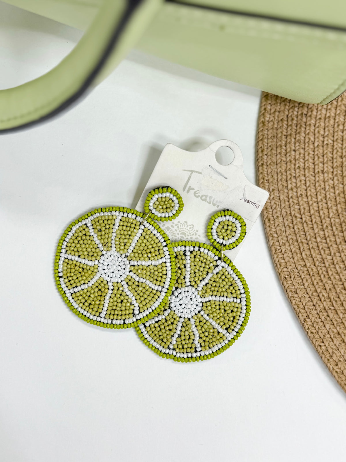 Zesty Lime Drop Earrings