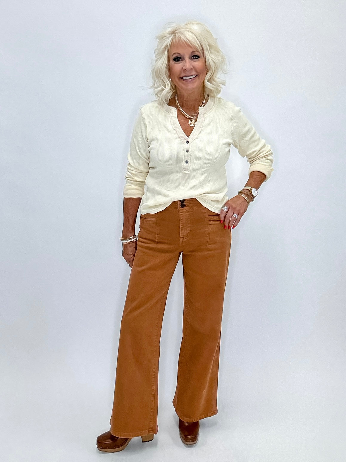 Cinnamon Sky Wide Leg Mica Denim Jeans