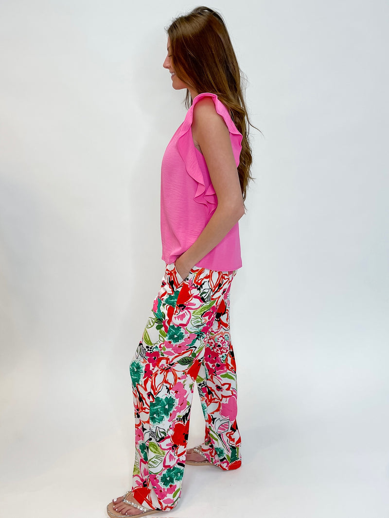 Tropical Bloom Relaxed Pants
