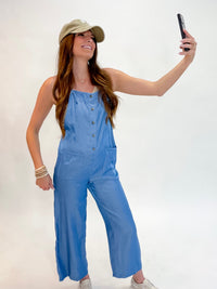 Gleaming Tencel Denim Jumpsuit