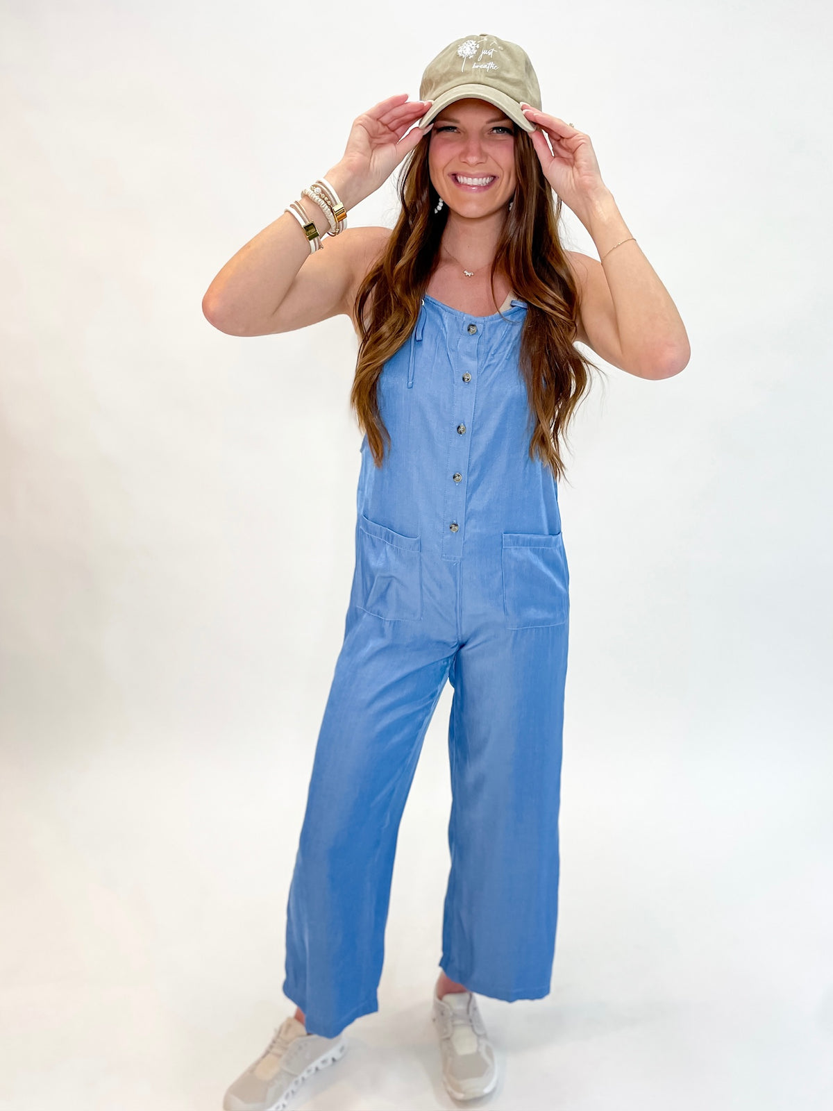 Gleaming Tencel Denim Jumpsuit