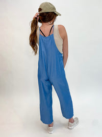 Gleaming Tencel Denim Jumpsuit