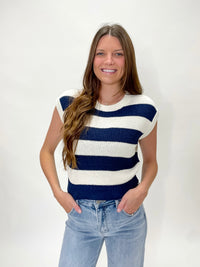 Marina Striped Tank Sweater Top